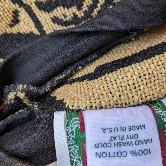 Sugar Street Weavers tapestry safari animals oversized sweater vintage unisex - Picture 7 of 10